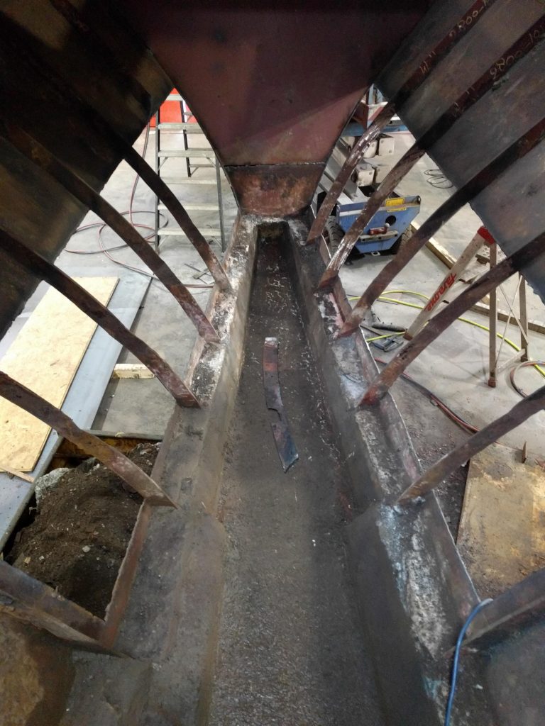 Baltic zeilschip refit laswerk romp platen vernieuwen 8mm staal